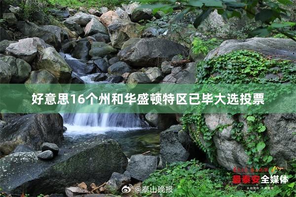好意思16个州和华盛顿特区已毕大选投票