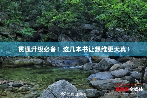 贯通升级必备！这几本书让想维更天真！