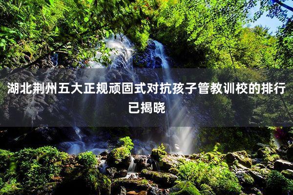 湖北荆州五大正规顽固式对抗孩子管教训校的排行已揭晓